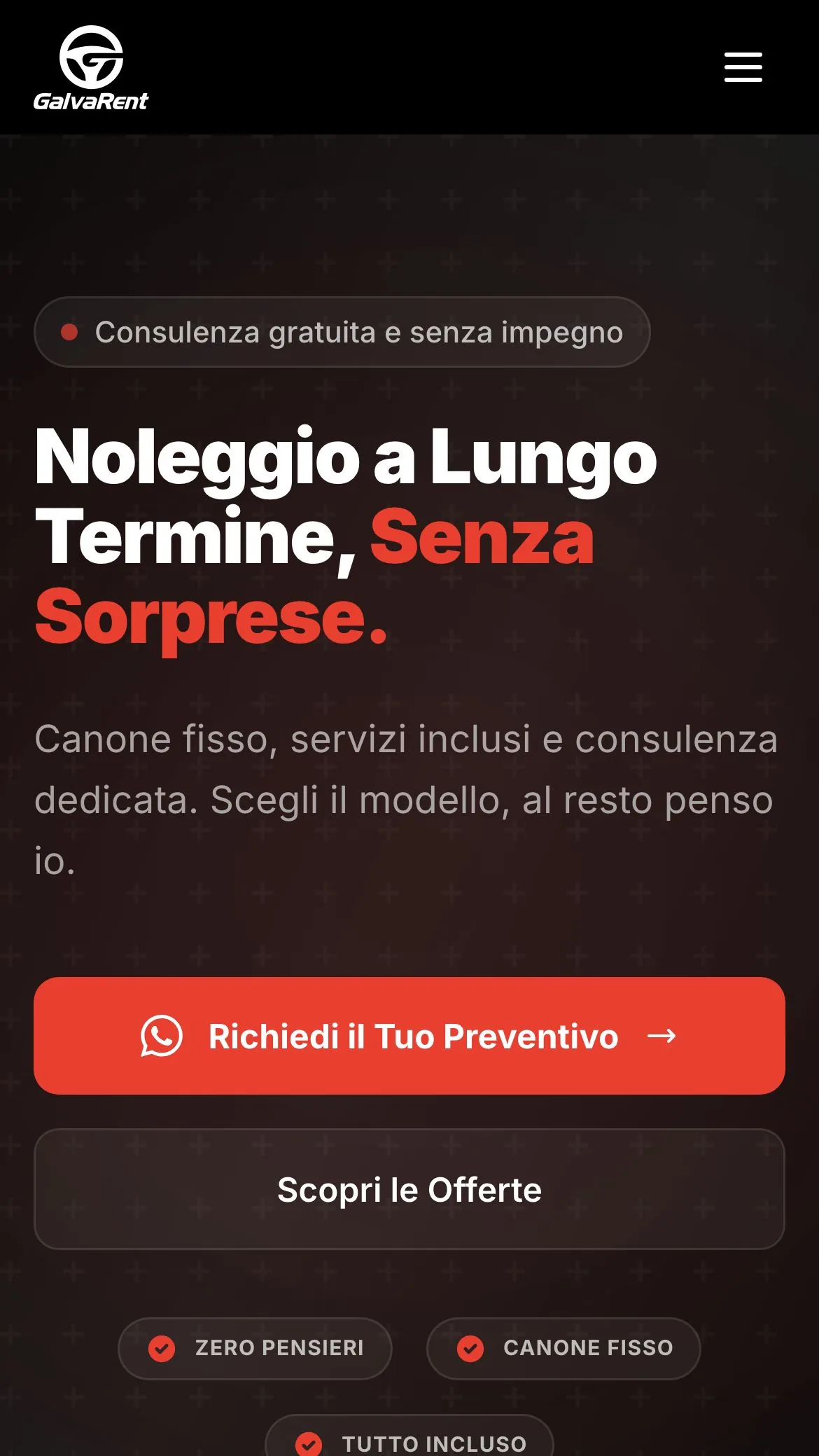 Progetto web design Galvarent